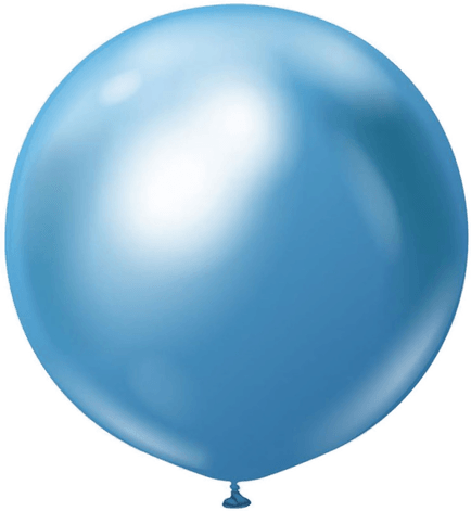 Ballongkungen Blue Chrome Ballonger - 10-pakning