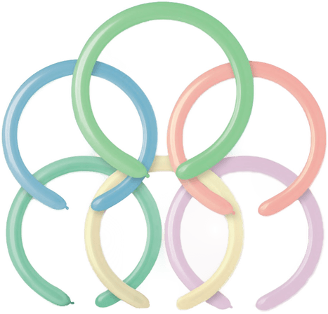 Ballongkungen Modellballonger Pastellfarger 25-pakning