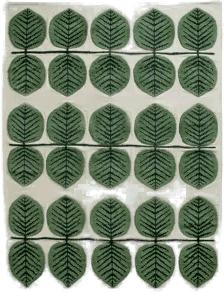 Layered Berså ullteppe Birch Green, 300 x 400 cm