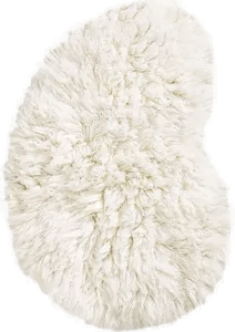 Layered Residue Shaggy teppe Bone White, 250 x 350 cm