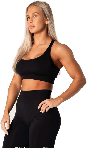 Relode Dam Prime Scrunch Top - Svart - XXS