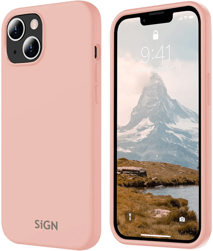 Sign Liquid Silicone Deksel iPhone 15 - Rosa