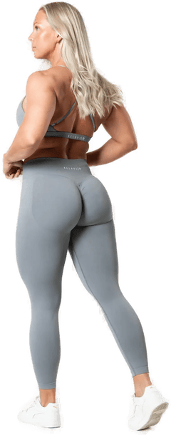 Relode Dam Aura Seamless Scrunch Tights - Slate Grey