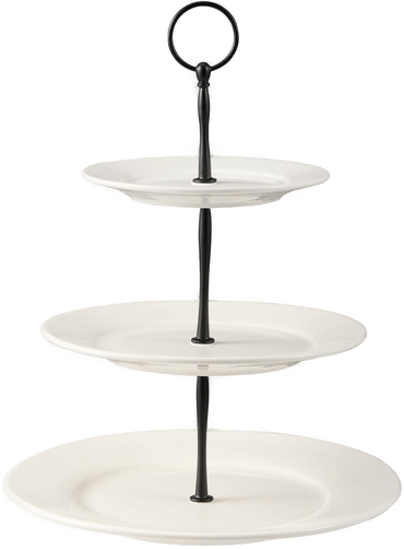 Dorre Kafi kakefat 3 etasjer Hvit