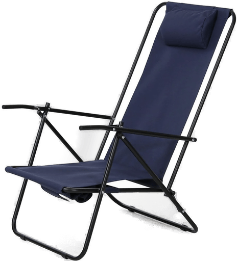 Brafab Colorado strandstol svart/blå
