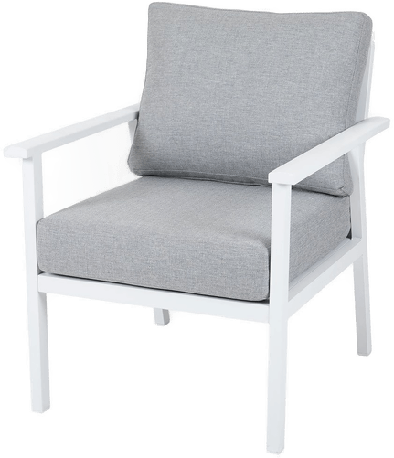 Brafab Samvaro lenestol hvit/grå