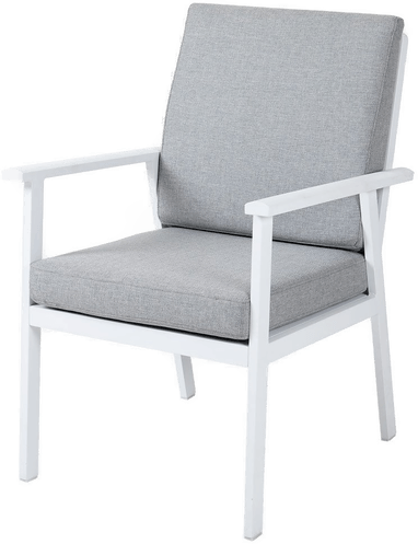 Brafab Samvaro karmstol hvit/grå