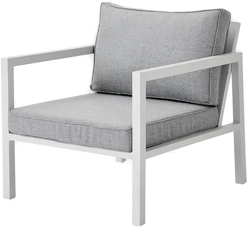 Brafab Belfort lenestol hvit / Peral Grey