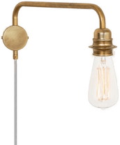 Konsthantverk Edison vegglampe arm ned