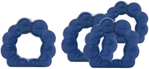 Byon Porto serviettring Blå 4-pk