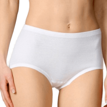 Calida Cotton Midi Brief Hvit