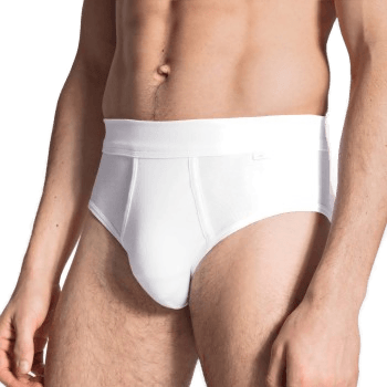 Calida Cotton 1 Herr Midi Gylf 23112 Hvit