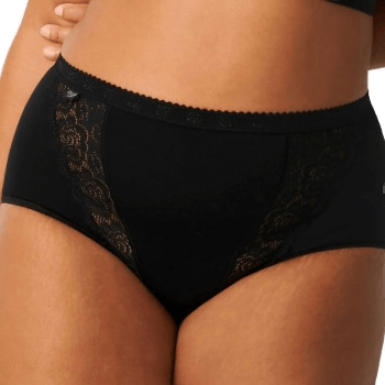 Sloggi Chic Lace Maxi Truser Svart