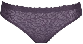 Sloggi ZERO Feel Lace Brazil Panty Mørkelilla