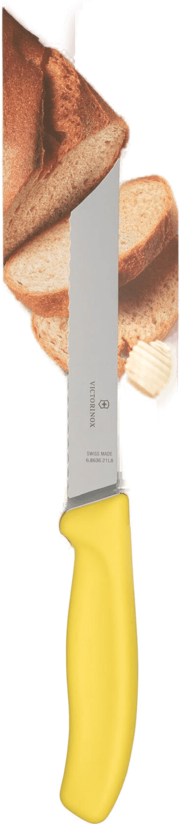 Victorinox Brødkniv 21 cm Gul