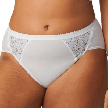 Sloggi Chic Midi Lace Briefs Hvit