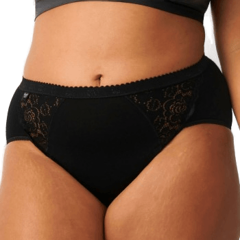 Sloggi Chic Midi Lace Briefs Svart