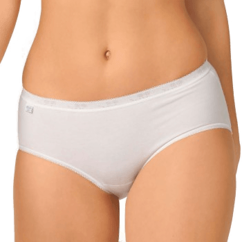 Sloggi Basic Plus Midi Briefs 2P Hvit
