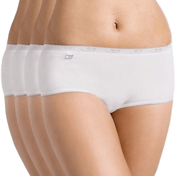 Sloggi Basic Organic Hipster 4P Hvit