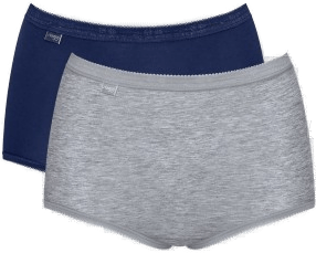 Sloggi Truser 3P Basic Plus Maxi Blå/Grå