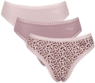 Sloggi GO Crush High Leg Briefs Sand/Rosa