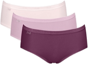 Sloggi Basic Plus Midi Truser 3P Lysrosa