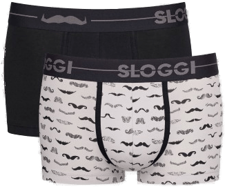 Sloggi GO Movember Hipster Svart/Hvit