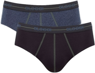 Sloggi 2P For Men Start Midi Svart/Blå