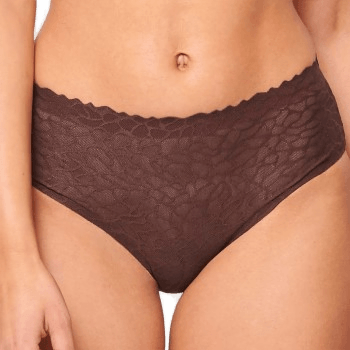 Sloggi ZERO Feel Lace 2.0 High Waist Brief Brun