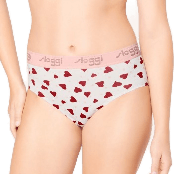 Sloggi The 79 Maxi Truser Hvit/Rød