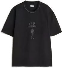 Cp Company Mercerized Heavy Cotton T-Shirt Black