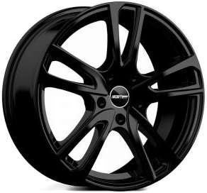 GMP Astral Shiny Black 7x17 4/108 ET25 B65.1
