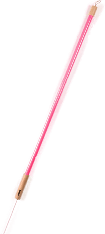 Seletti LED-lampe Linea, fuchsia