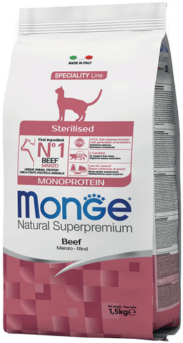 Monge Superpremium Monoprotein Sterilisert 1,5 kg