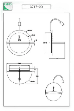 Fabas Luce LED-leselampe Dual