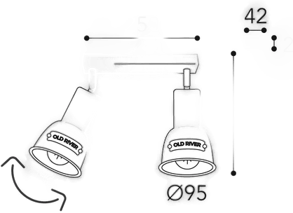 Moretti Luce Azali 1548.E27 taklampe antikk messing