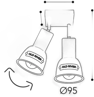 Moretti Luce Azali 1423.E27 taklampe