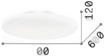 Ideallux Smarties taklampe Ø 60 cm