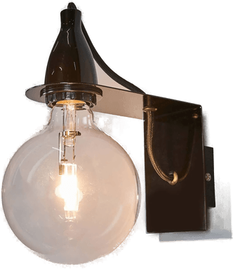 Ideallux Minimal svart vegglampe