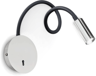 Ideallux LED-vegglampe Focus 2, kromfarget