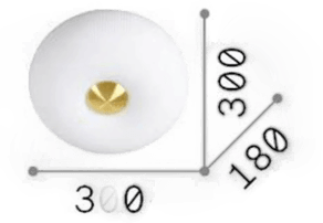 Ideallux Arizona taklampe Ø 30 cm