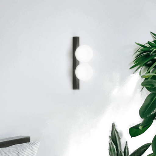 Ideallux LED-vegglampe Ping Pong svart