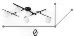 Ideallux Atlas taklampe, hvit, 5 lyskilder