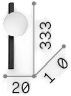 Ideallux Binomio vegglampe, hvit