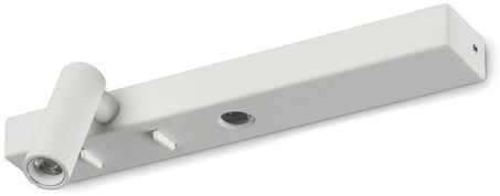 Ideallux LED-vegglampe Bonne Nuit 1, hvit