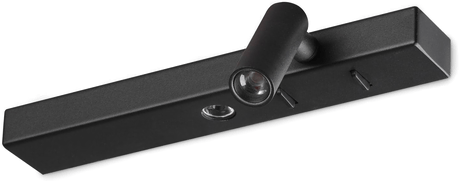 Ideallux LED-vegglampe Bonne Nuit 2, svart