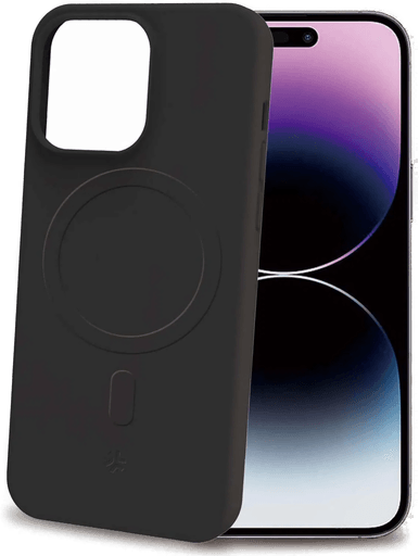 Celly Cromomag Silikondeksel iPhone 15 Pro Max - Svart