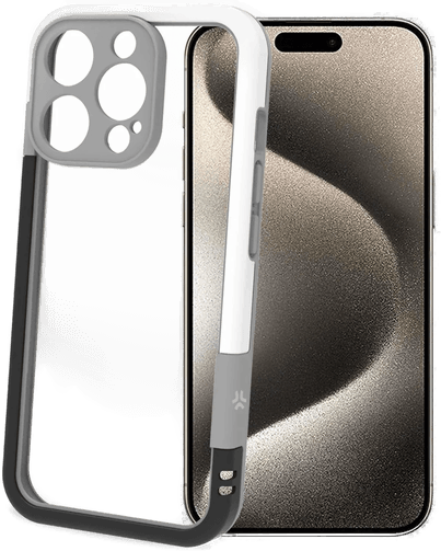 Celly Bumper iPhone 16 Pro Svart/Hvit