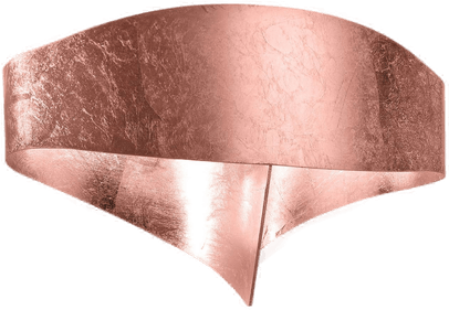 Selène LED-vegglampe Scudo bladkobber