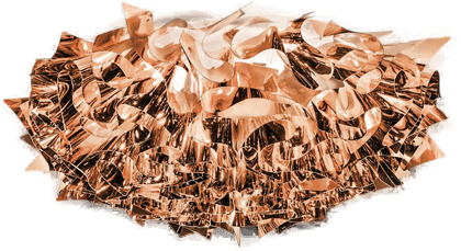 Slamp Veli taklampe, Ø 53 cm, kobber